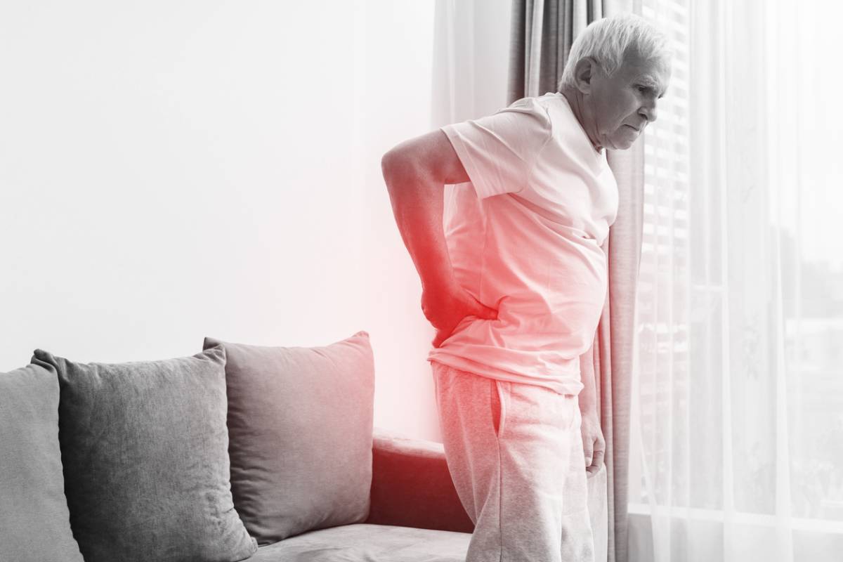 Senior Man Back Pain stock image