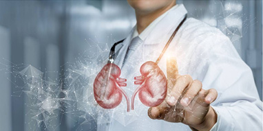 Aging and Kidney Disease Stock Image
